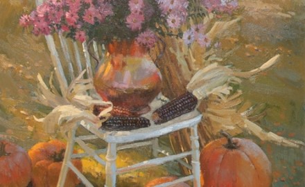 Floral in Chair