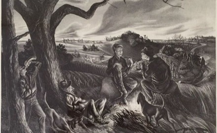 Blue Valley Fox Hunt, 1936 (SOLD)