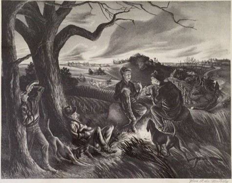 Blue Valley Fox Hunt, 1936 (SOLD)