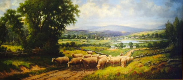 Sheep to Pasture, c. 1880