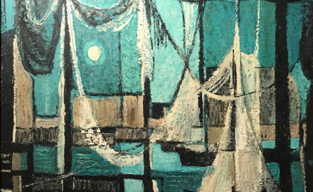 Night Harbor, 1955 (SOLD)