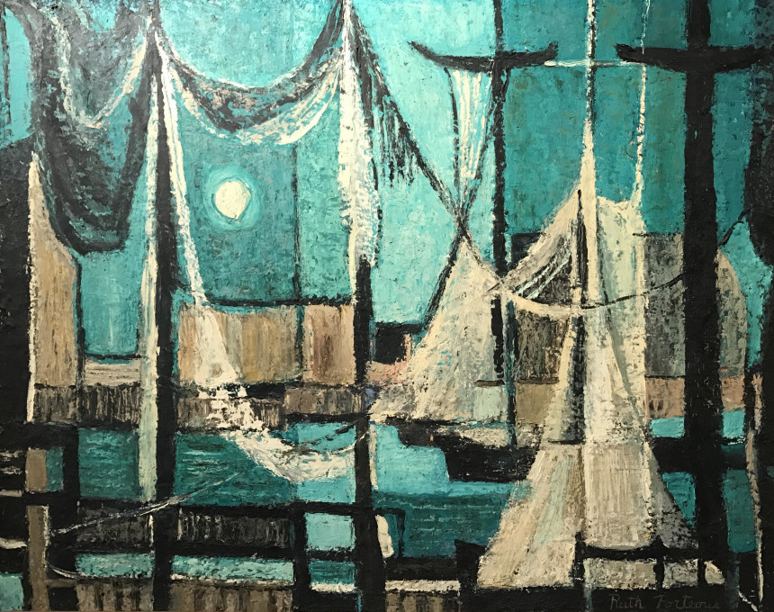 Night Harbor, 1955 (SOLD)