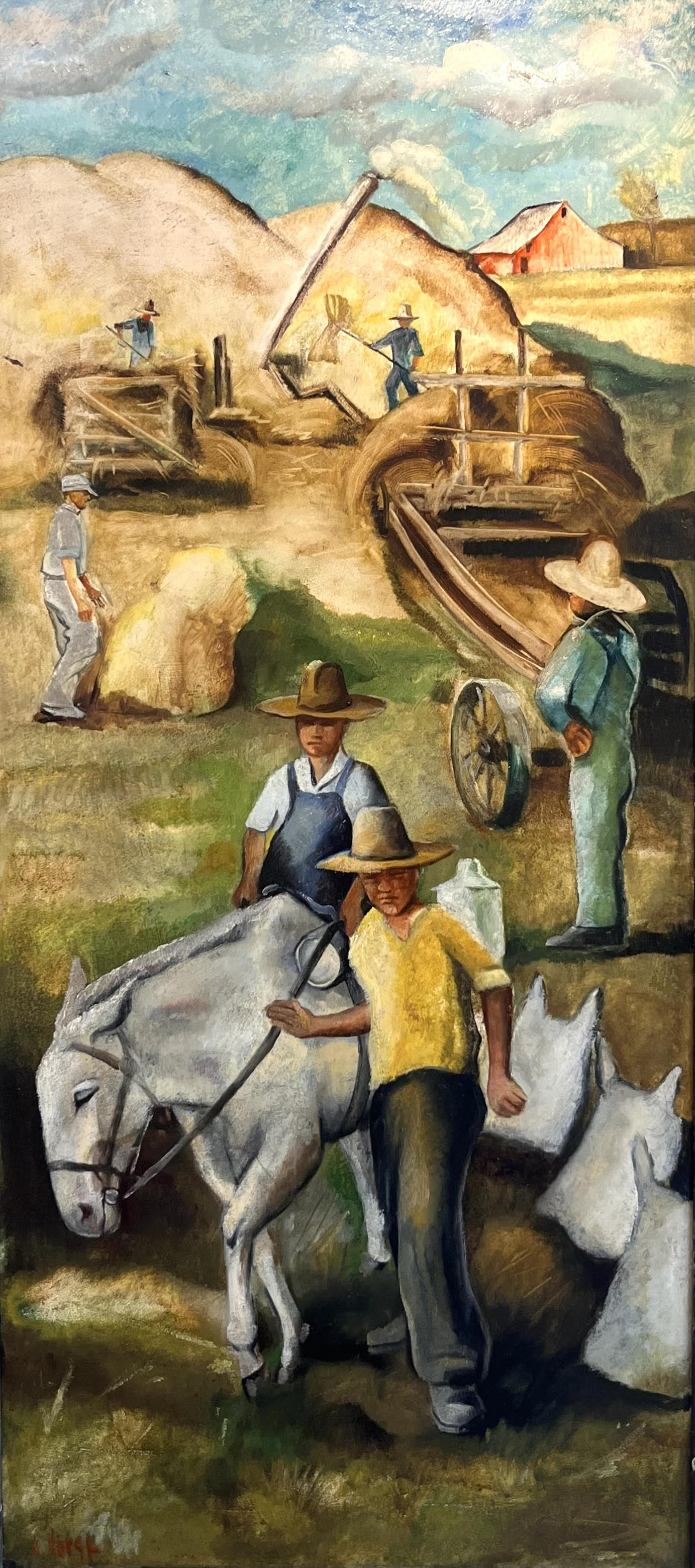 Threshing Wheat